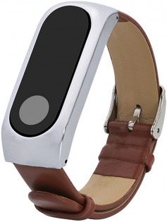 Шкіряний ремінець для Xiaomi Mi Band 2 Brown Ліцензія